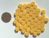 50 8mm Opaque Yellow AB Lustre Flowers